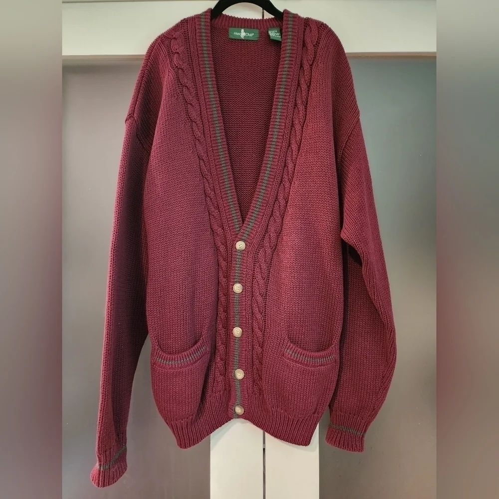 Vtg Hunt Club V-neck cardigan sweater